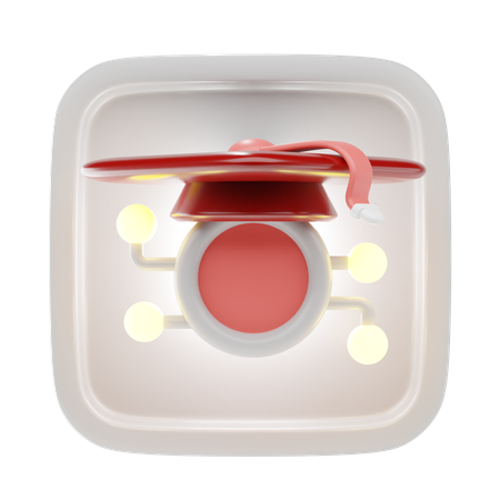 Graduation Cap  3D Icon