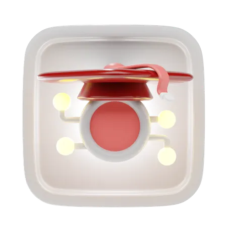 Graduation Cap  3D Icon