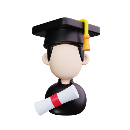 Graduation Cap  3D Icon