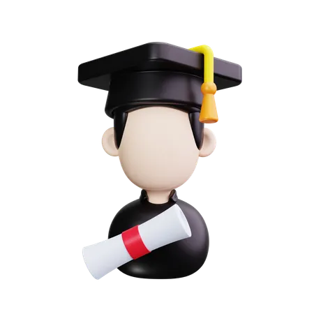 Graduation Cap  3D Icon