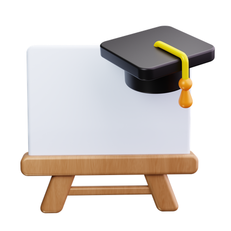 Graduation Cap  3D Icon