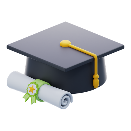 Graduation Cap  3D Icon