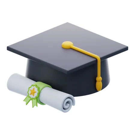 Graduation Cap  3D Icon