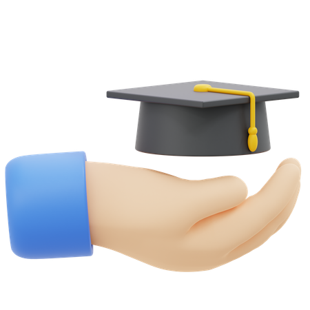 Graduation Cap  3D Icon