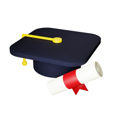 3 D Graduation Cap 3D Illustration