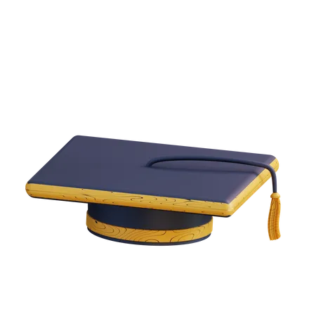 3 D Illustration Of Graduation Cap 3D Icon