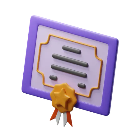 Graduation Certificate Download This Item Now 3D Icon