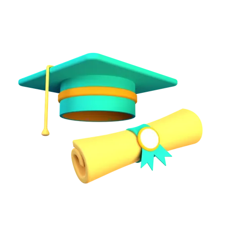 Graduation Certificate  3D Icon