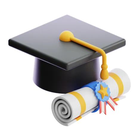 Graduation Completion  3D Icon