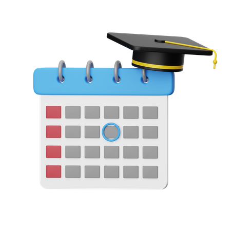 Graduation Date  3D Icon