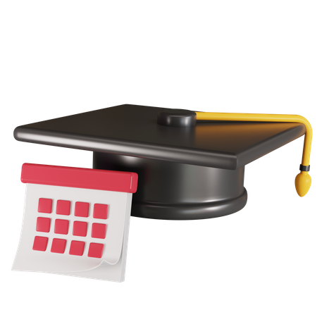 Graduation Date  3D Icon