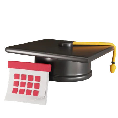 Graduation Date  3D Icon