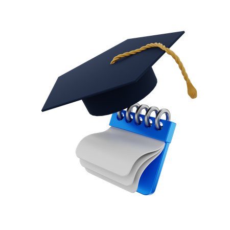 Graduation Date 3D Illustration
