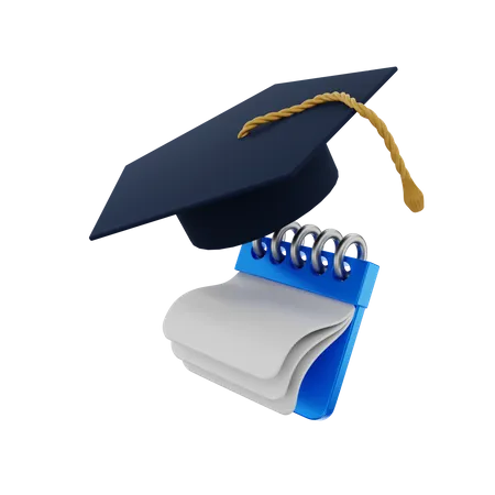 Graduation Date  3D Illustration