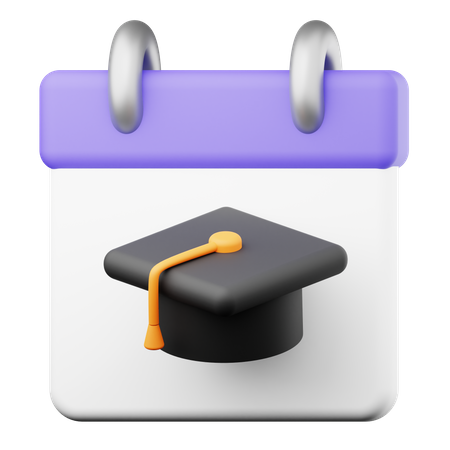 Graduation Date 3D Icon