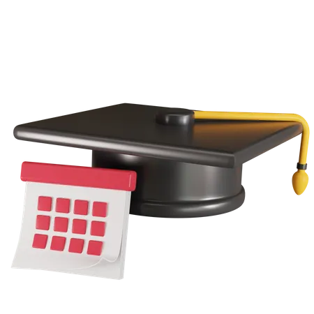 Graduation Date 3D Icon