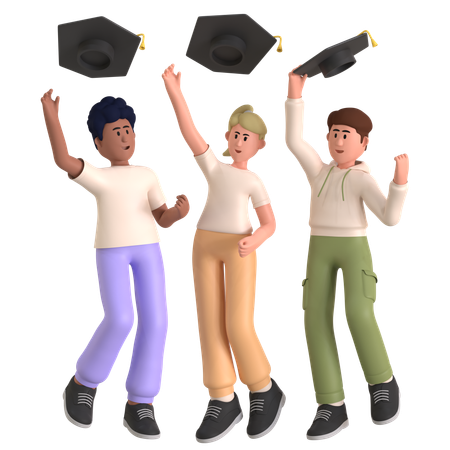 Graduation Day Celebration  3D Icon