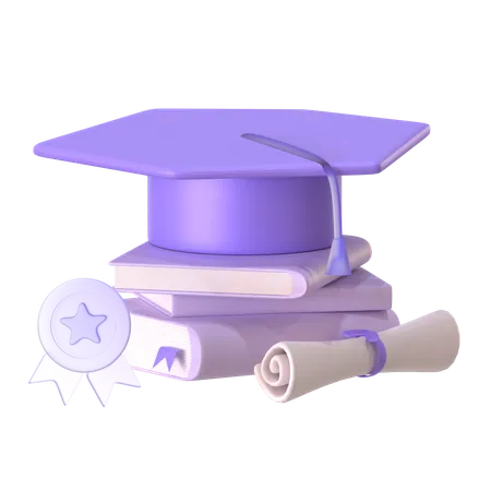 Graduation Degree  3D Icon