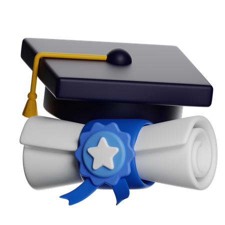 Graduation Degree  3D Icon
