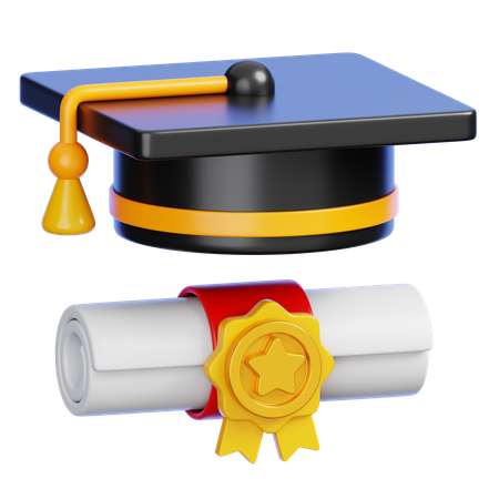 Graduation Degree  3D Icon