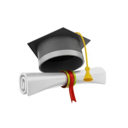 Graduation Degree  3D Icon