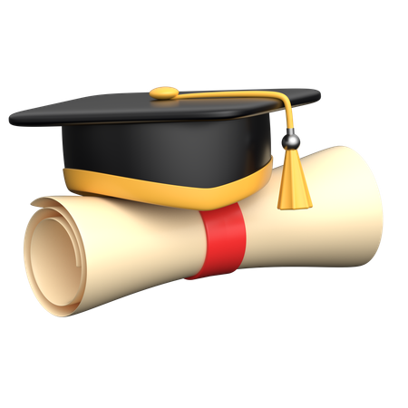 Graduation Degree  3D Icon