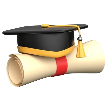 Graduation Degree  3D Icon