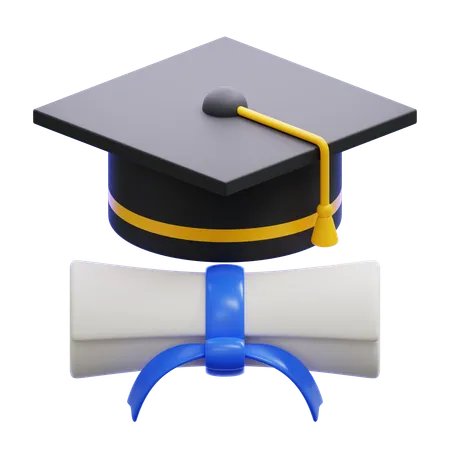 Graduation Degree  3D Icon