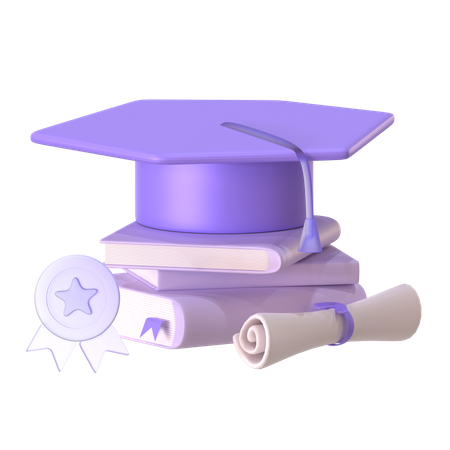 Graduation Degree  3D Icon