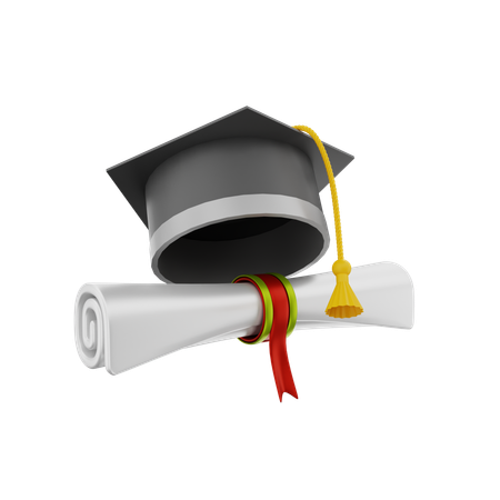 Graduation Degree  3D Icon