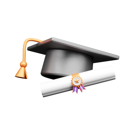 Graduation Degree  3D Icon