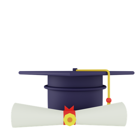 Graduation Degree  3D Icon