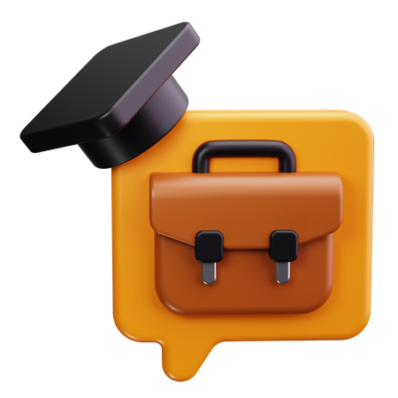 Graduation education  3D Icon