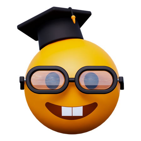 Graduation Emoji  3D Icon