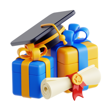 Graduation Gift  3D Icon