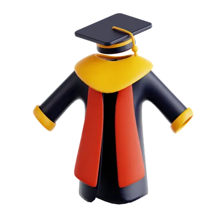 Graduation Gown  3D Icon