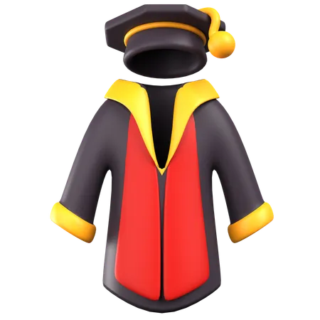 Graduation Gown  3D Icon