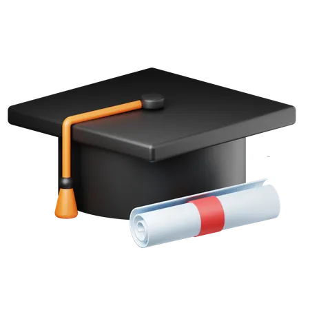 Graduation Hat  3D Icon