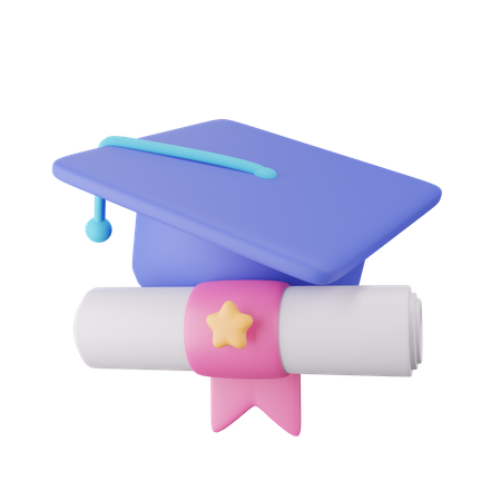 Graduation Hat  3D Icon