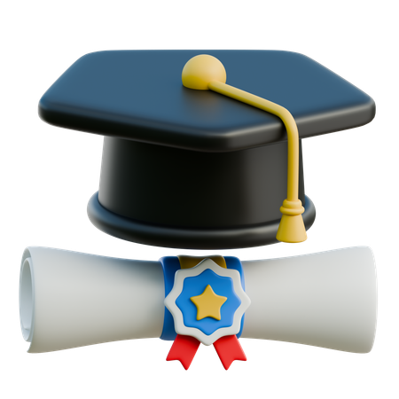 Graduation Hat  3D Icon