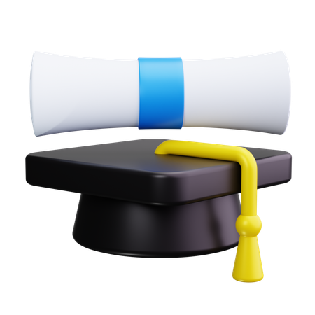 Graduation hat  3D Icon