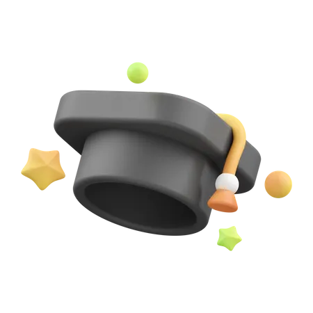 Graduation Hat  3D Icon