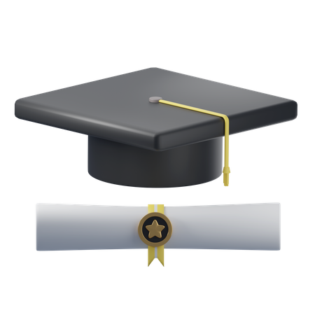 Graduation Hat  3D Icon