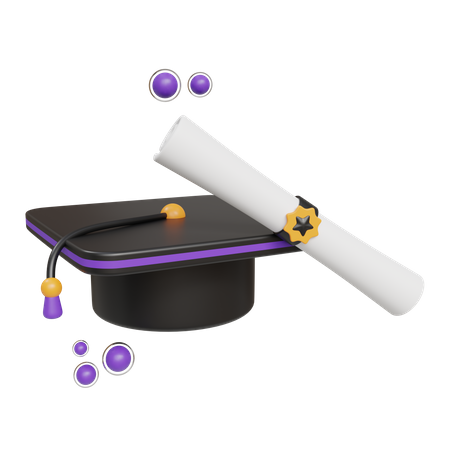 Graduation Hat  3D Icon