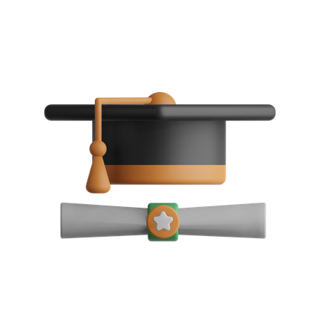 Graduation Hat  3D Icon