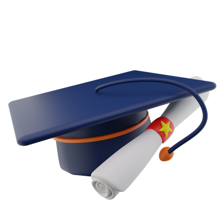 Graduation Hat  3D Icon