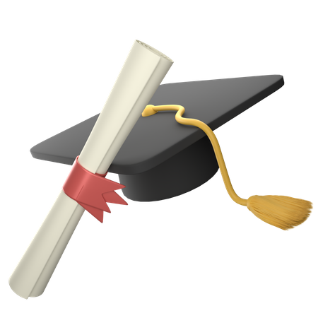 Graduation Hat  3D Icon