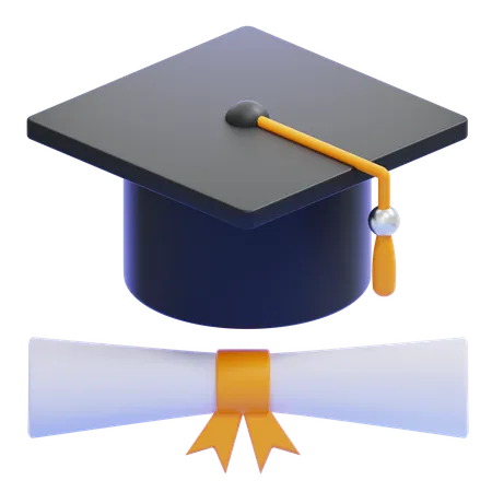 Graduation Hat  3D Icon