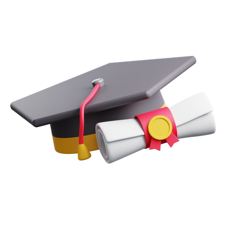 Graduation Hat  3D Icon