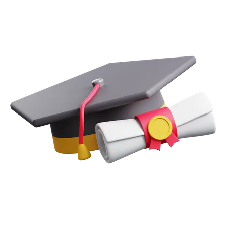 Graduation Hat  3D Icon